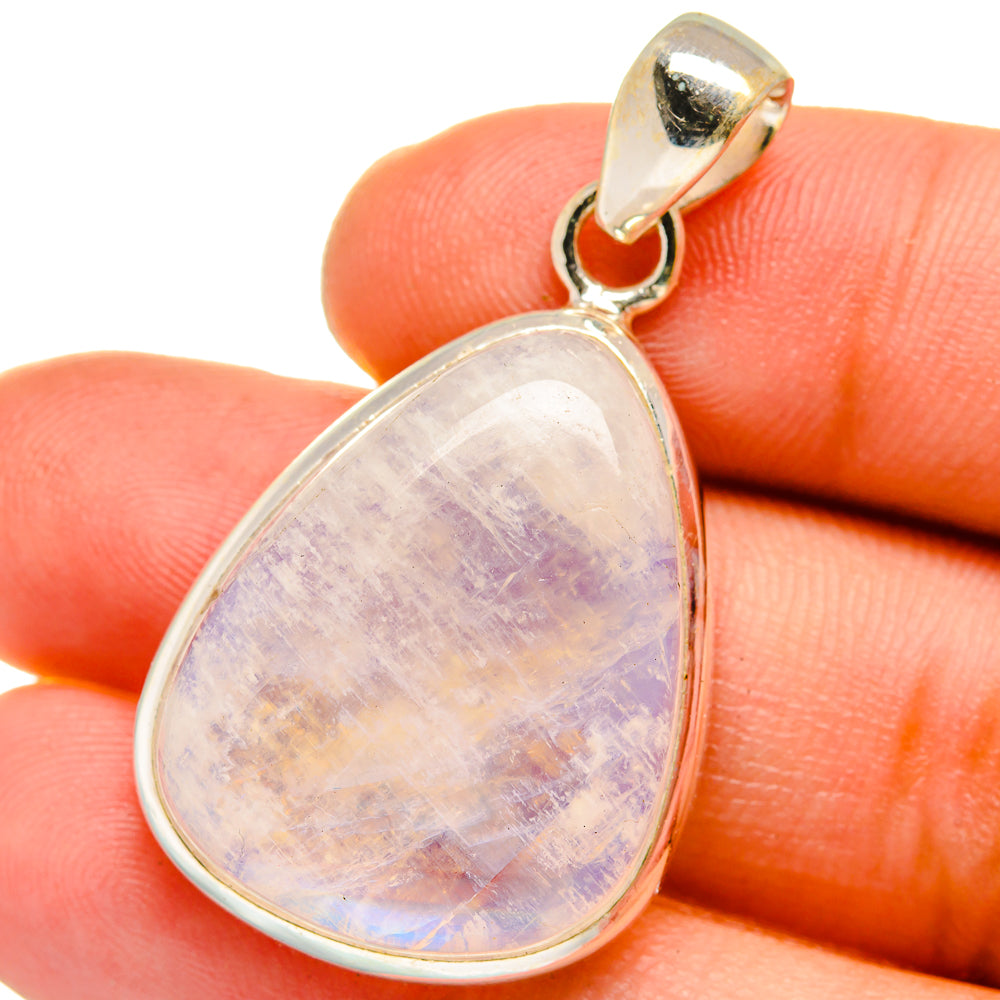 Rainbow Moonstone Pendants handcrafted by Anasilvercos - PD15245
