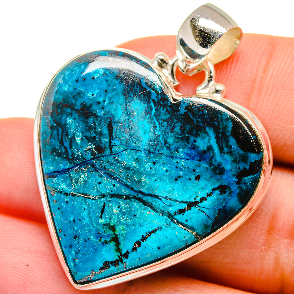 Chrysocolla Pendants handcrafted by Anasilvercos - PD15287