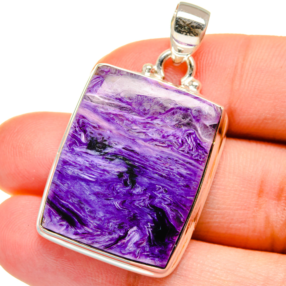 Charoite Pendants handcrafted by Anasilvercos - PD15294