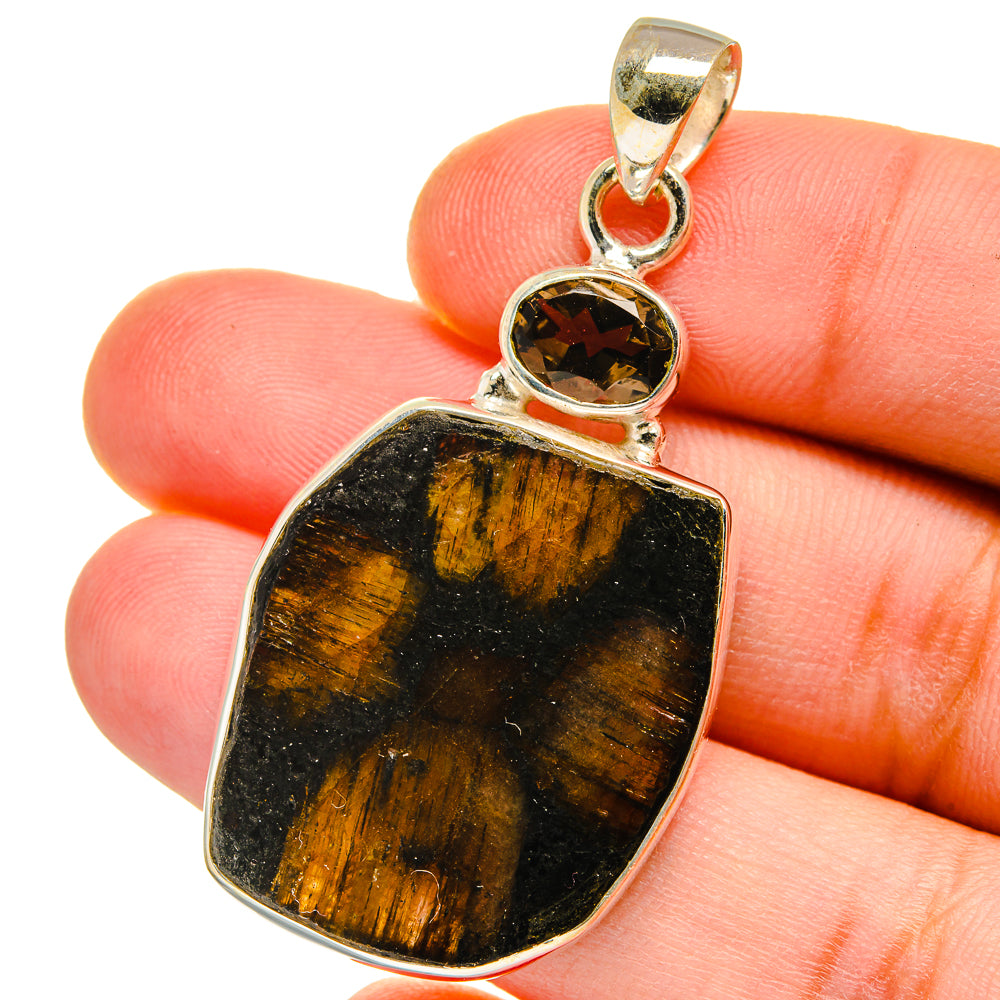 Chiastolite Pendants handcrafted by Anasilvercos - PD15301
