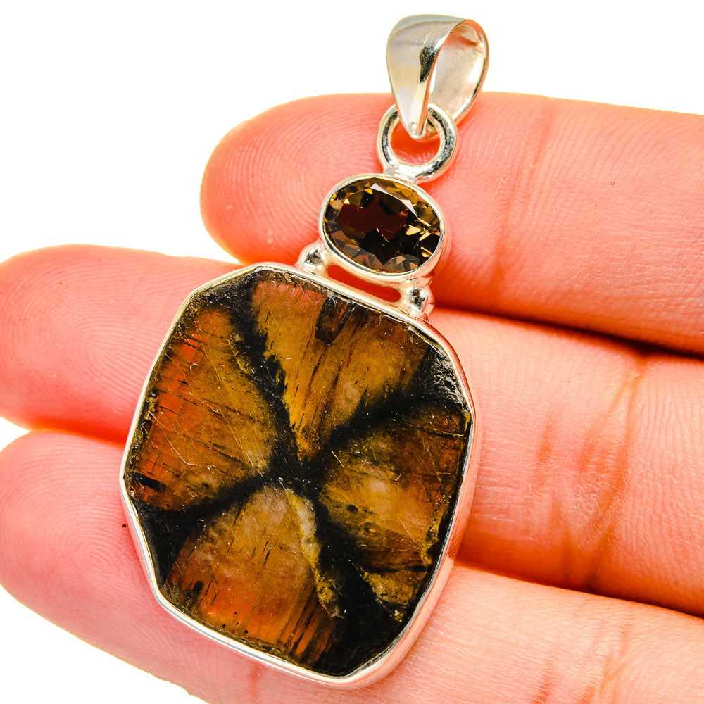Chiastolite Pendants handcrafted by Anasilvercos - PD15302