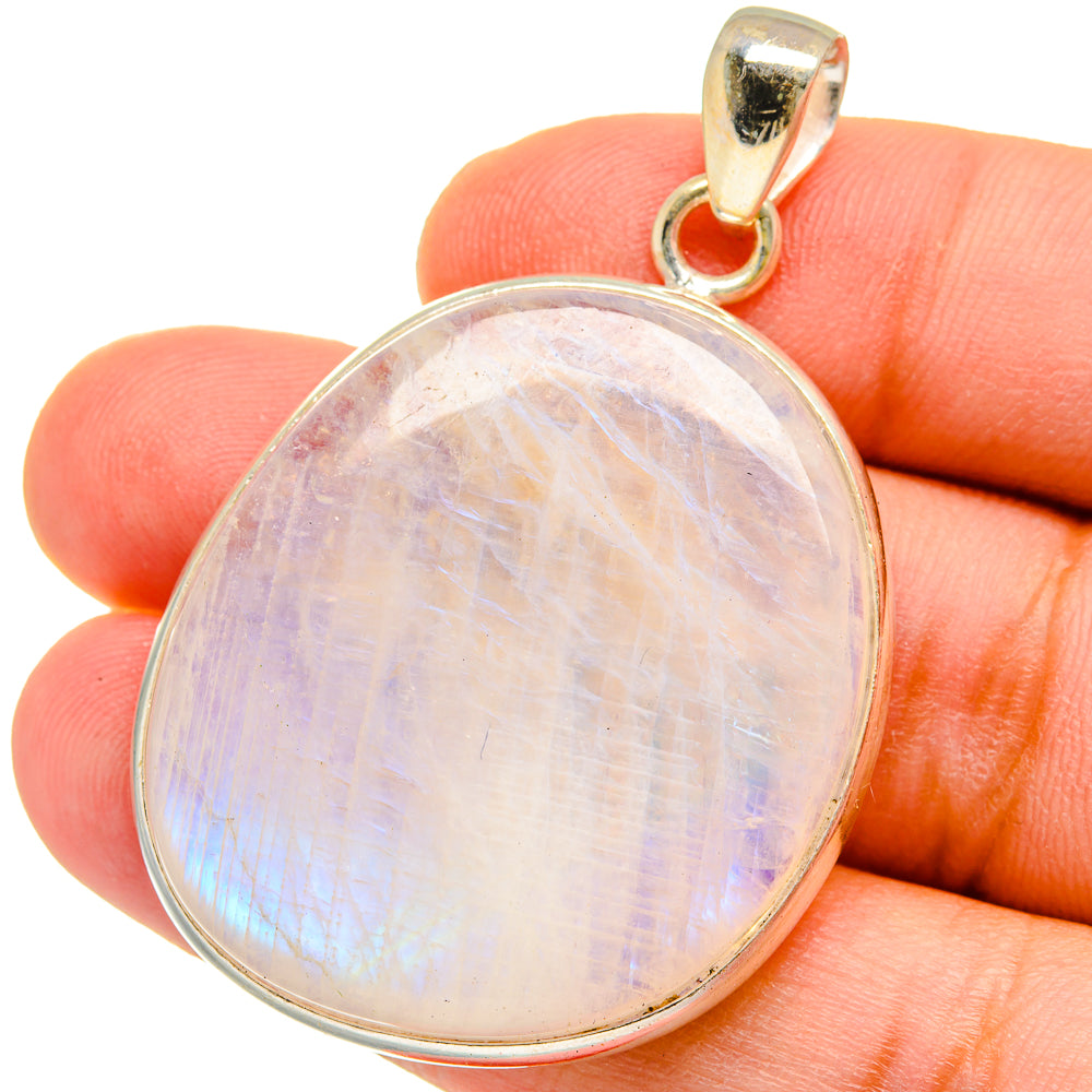 Rainbow Moonstone Pendants handcrafted by Anasilvercos - PD15323