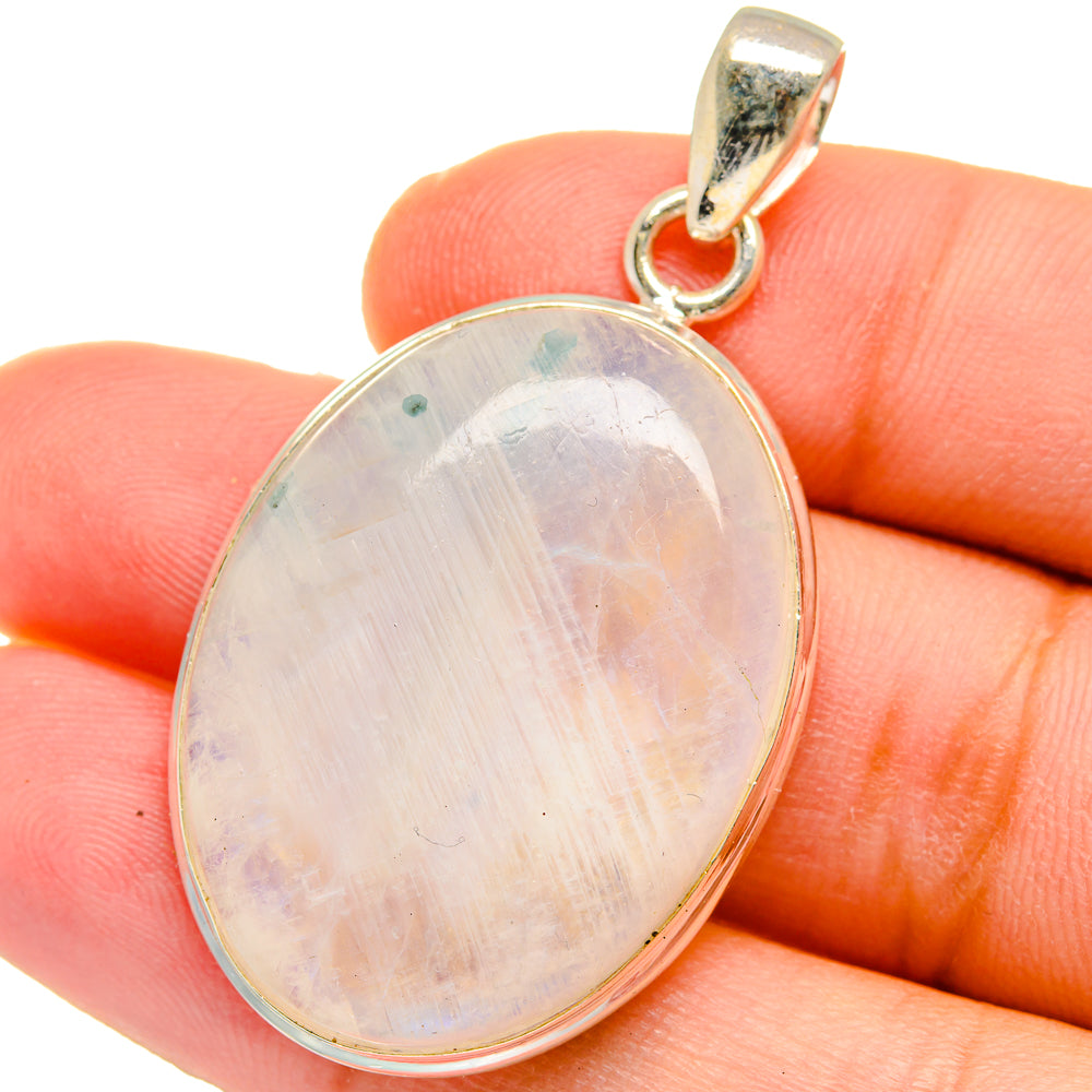 Rainbow Moonstone Pendants handcrafted by Anasilvercos - PD15324