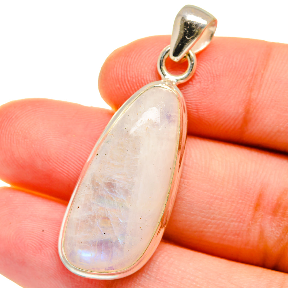 Rainbow Moonstone Pendants handcrafted by Anasilvercos - PD15331