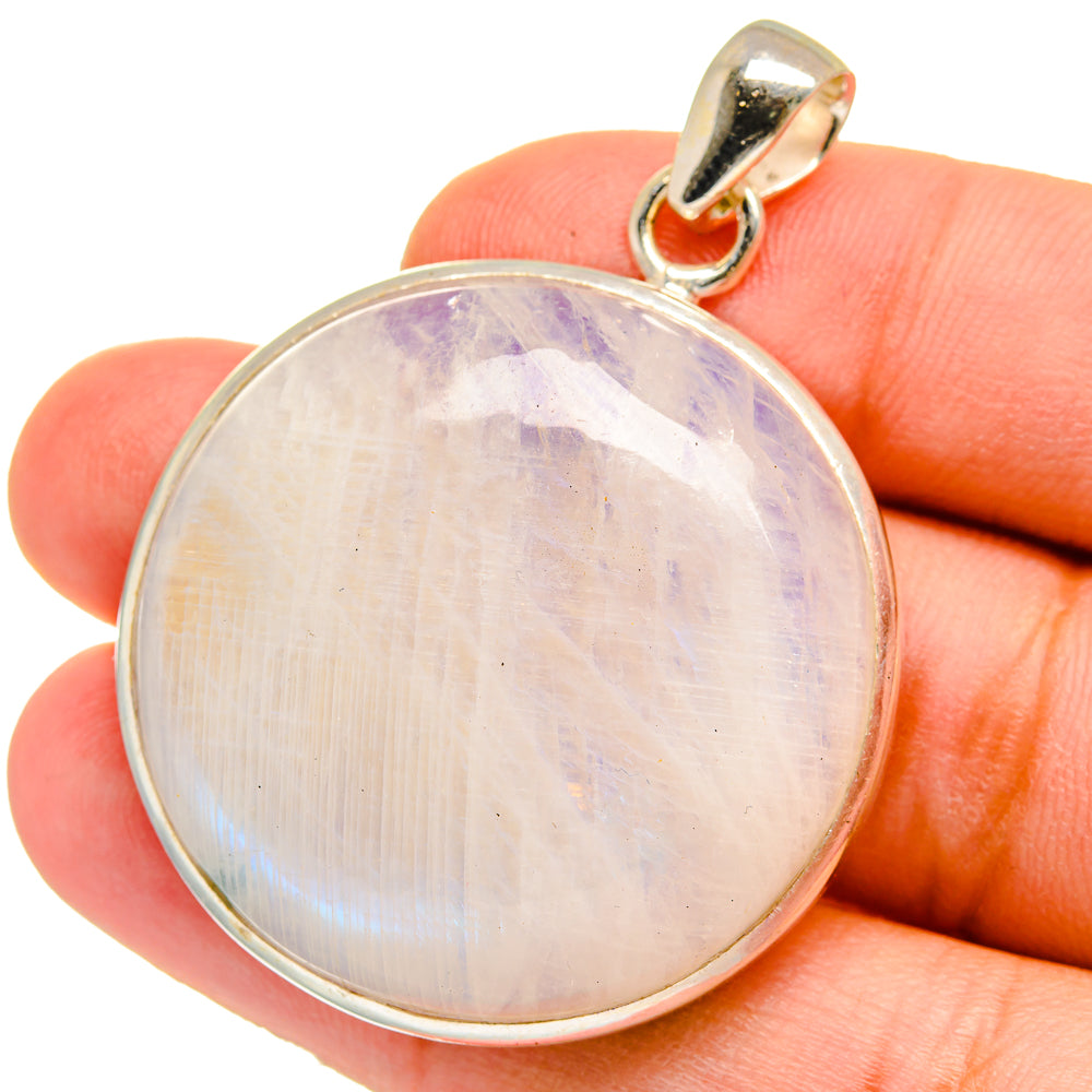 Rainbow Moonstone Pendants handcrafted by Anasilvercos - PD15337
