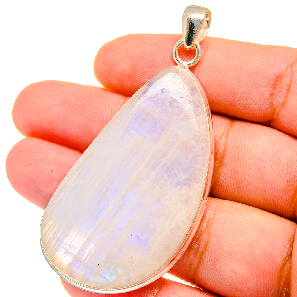Rainbow Moonstone Pendants handcrafted by Anasilvercos - PD15339