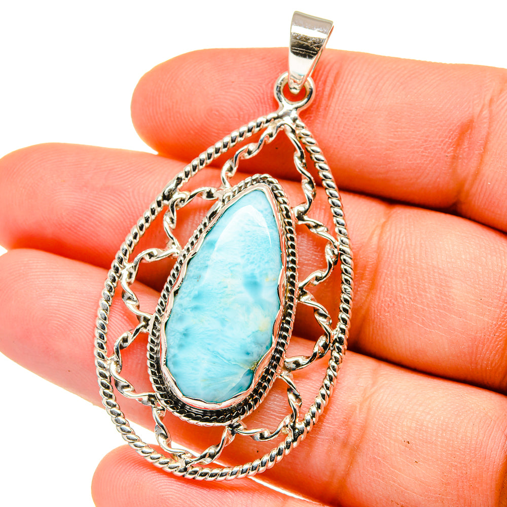 Larimar Pendants handcrafted by Anasilvercos - PD15374