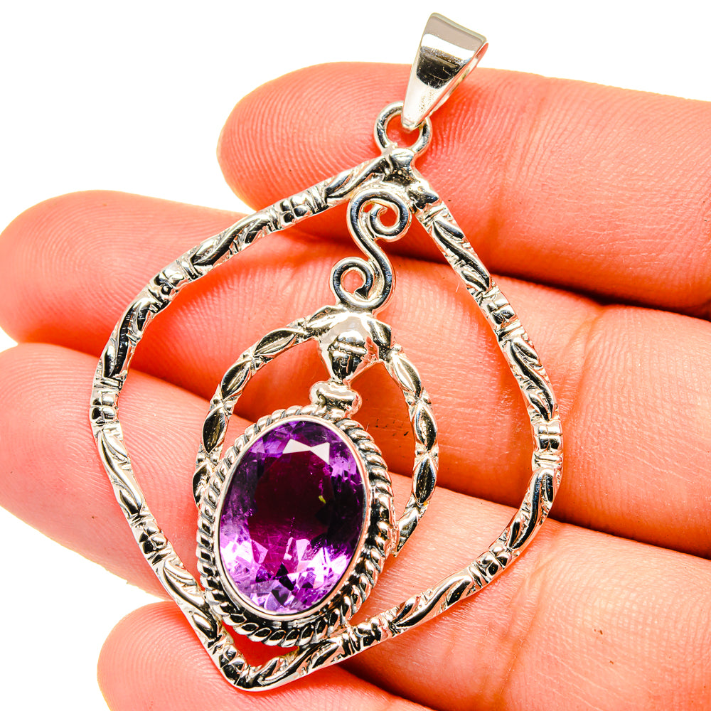 Amethyst Pendants handcrafted by Anasilvercos - PD15377