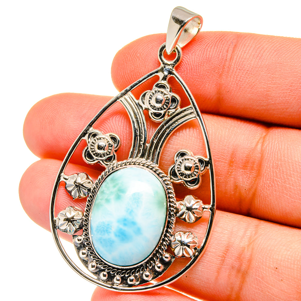 Larimar Pendants handcrafted by Anasilvercos - PD15386
