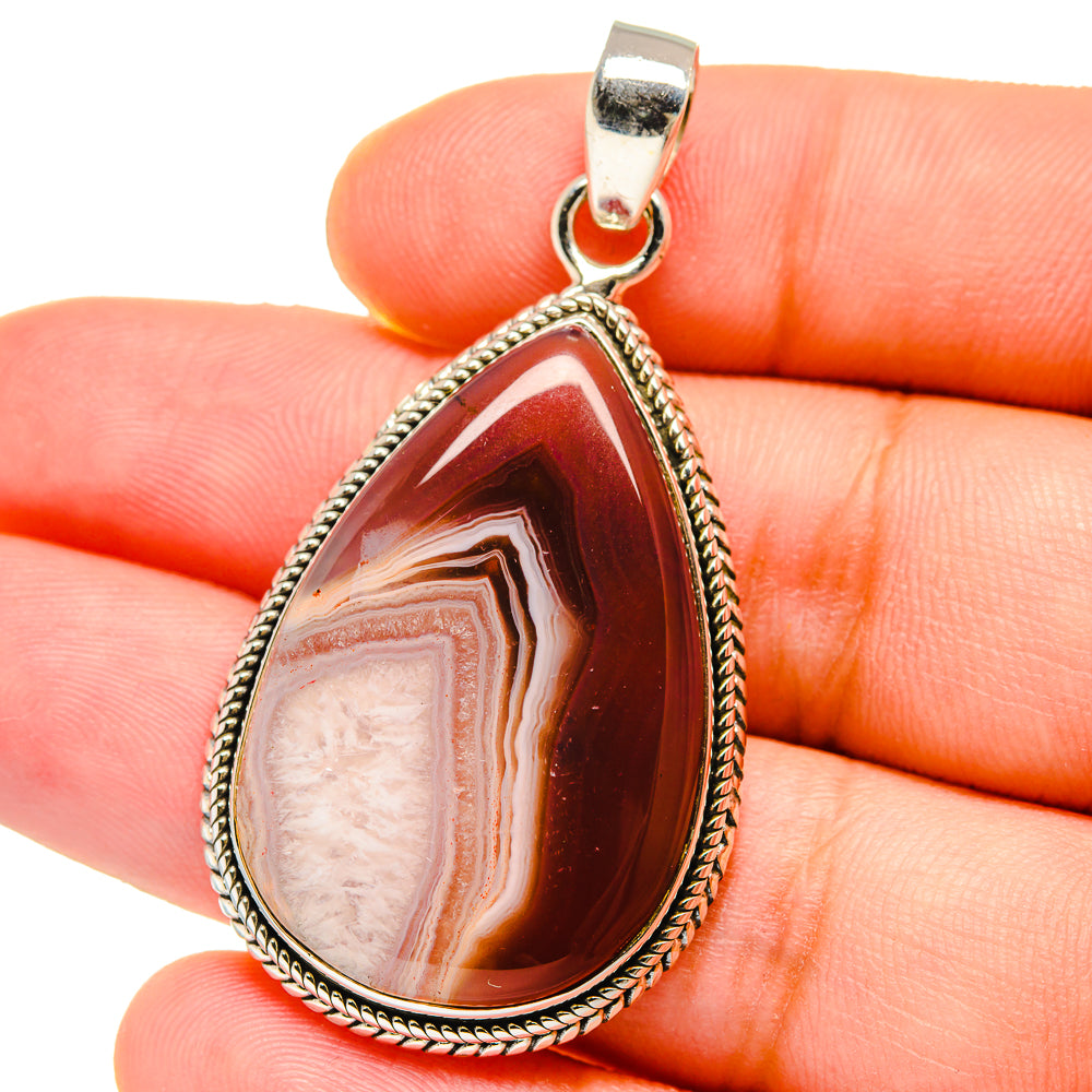 Botswana Agate Pendants handcrafted by Anasilvercos - PD15399