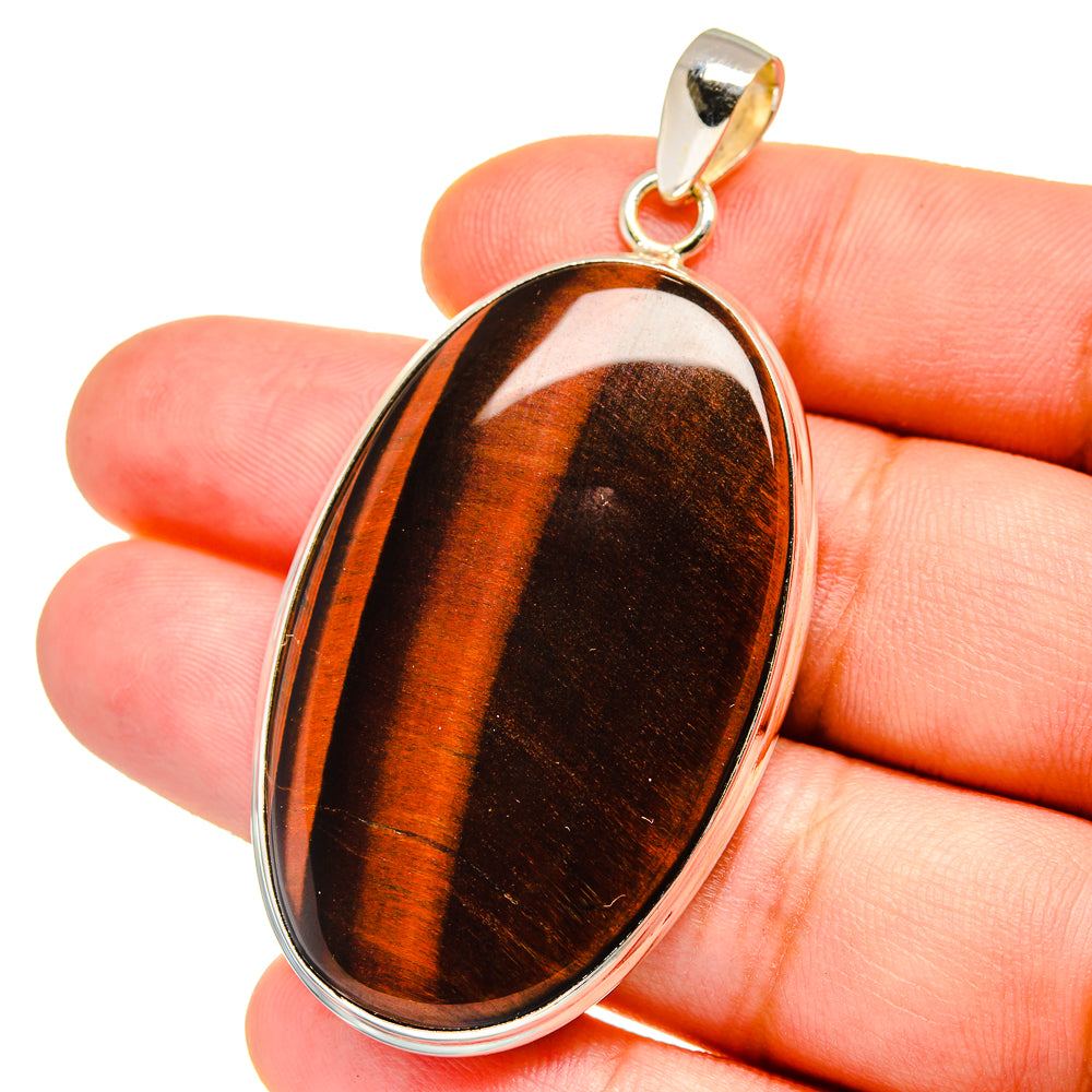 Red Tiger Eye Pendants handcrafted by Anasilvercos - PD15401