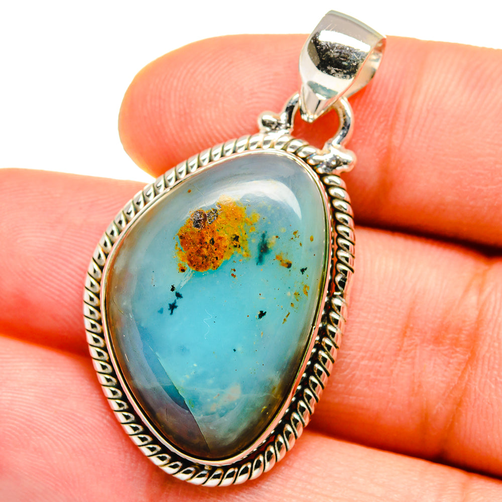 Peruvian Opal Pendants handcrafted by Anasilvercos - PD15409