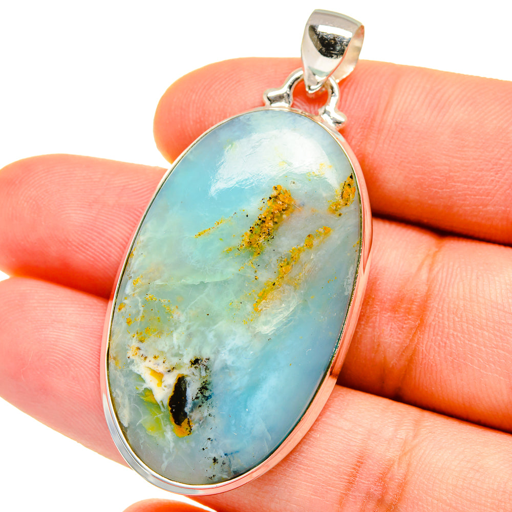 Peruvian Opal Pendants handcrafted by Anasilvercos - PD15410
