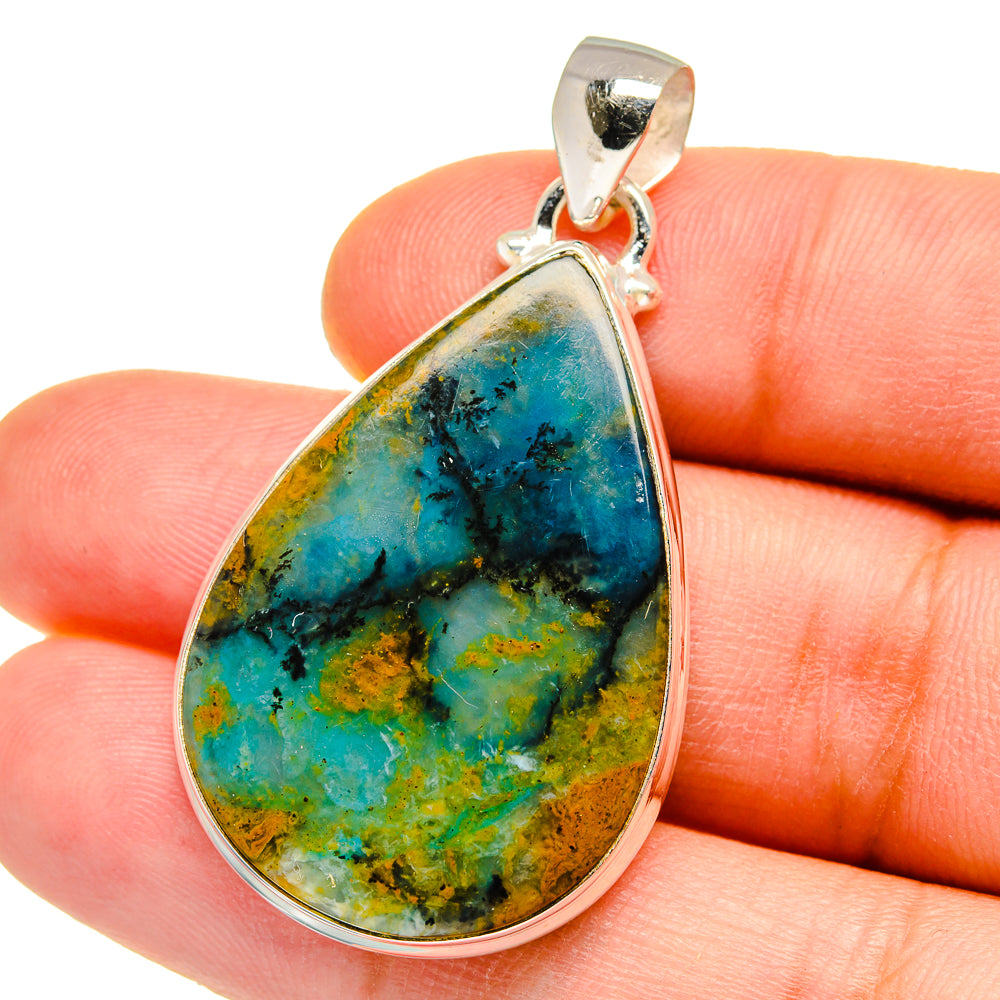 Peruvian Opal Pendants handcrafted by Anasilvercos - PD15411