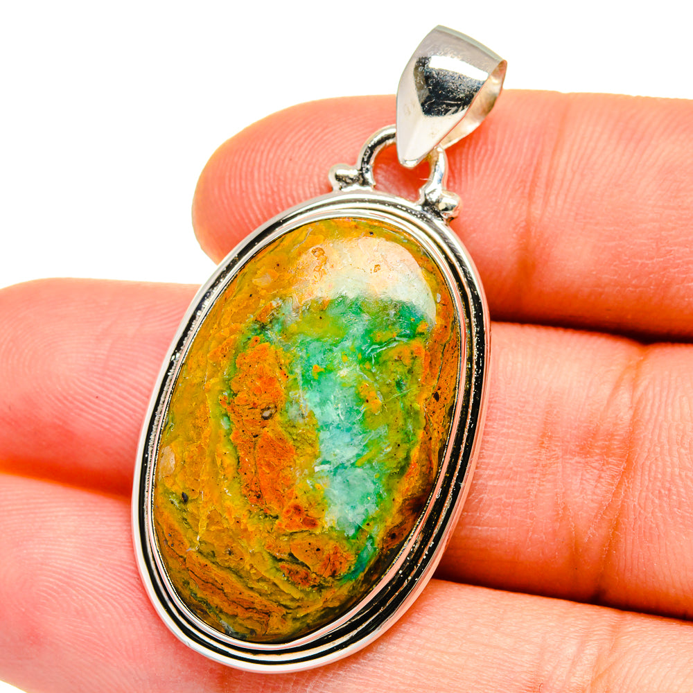 Peruvian Opal Pendants handcrafted by Anasilvercos - PD15415