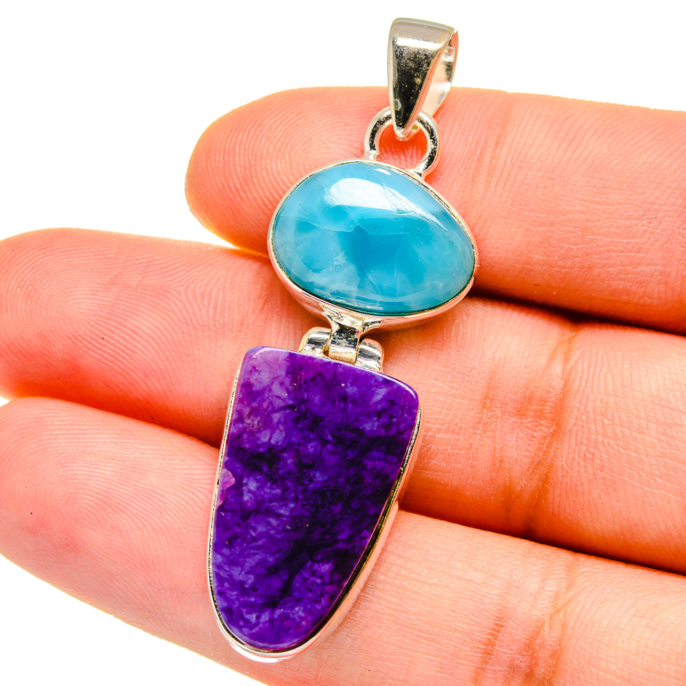 Charoite Pendants handcrafted by Anasilvercos - PD15427
