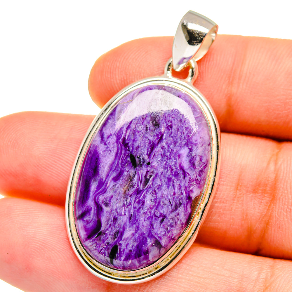 Charoite Pendants handcrafted by Anasilvercos - PD15431
