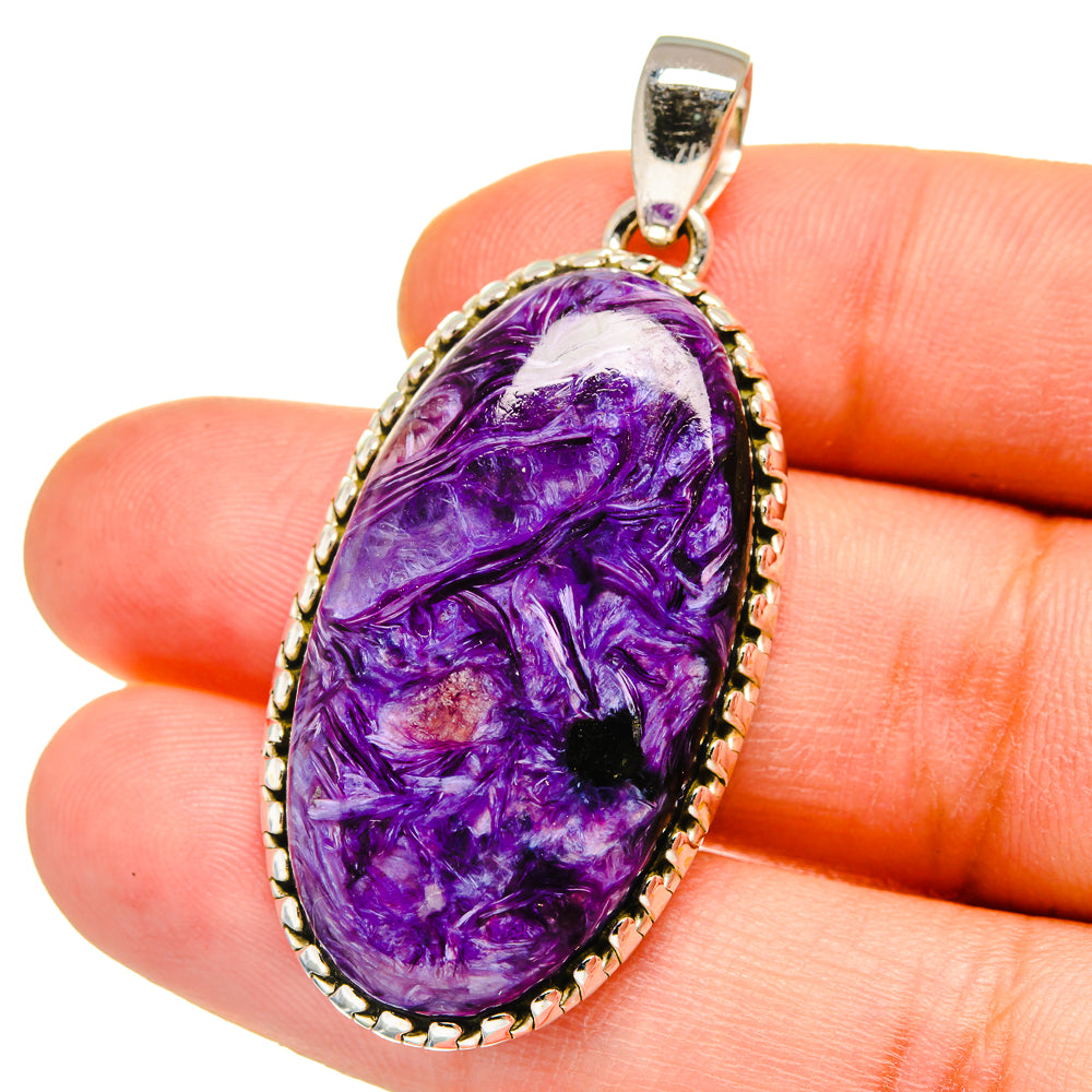 Charoite Pendants handcrafted by Anasilvercos - PD15433