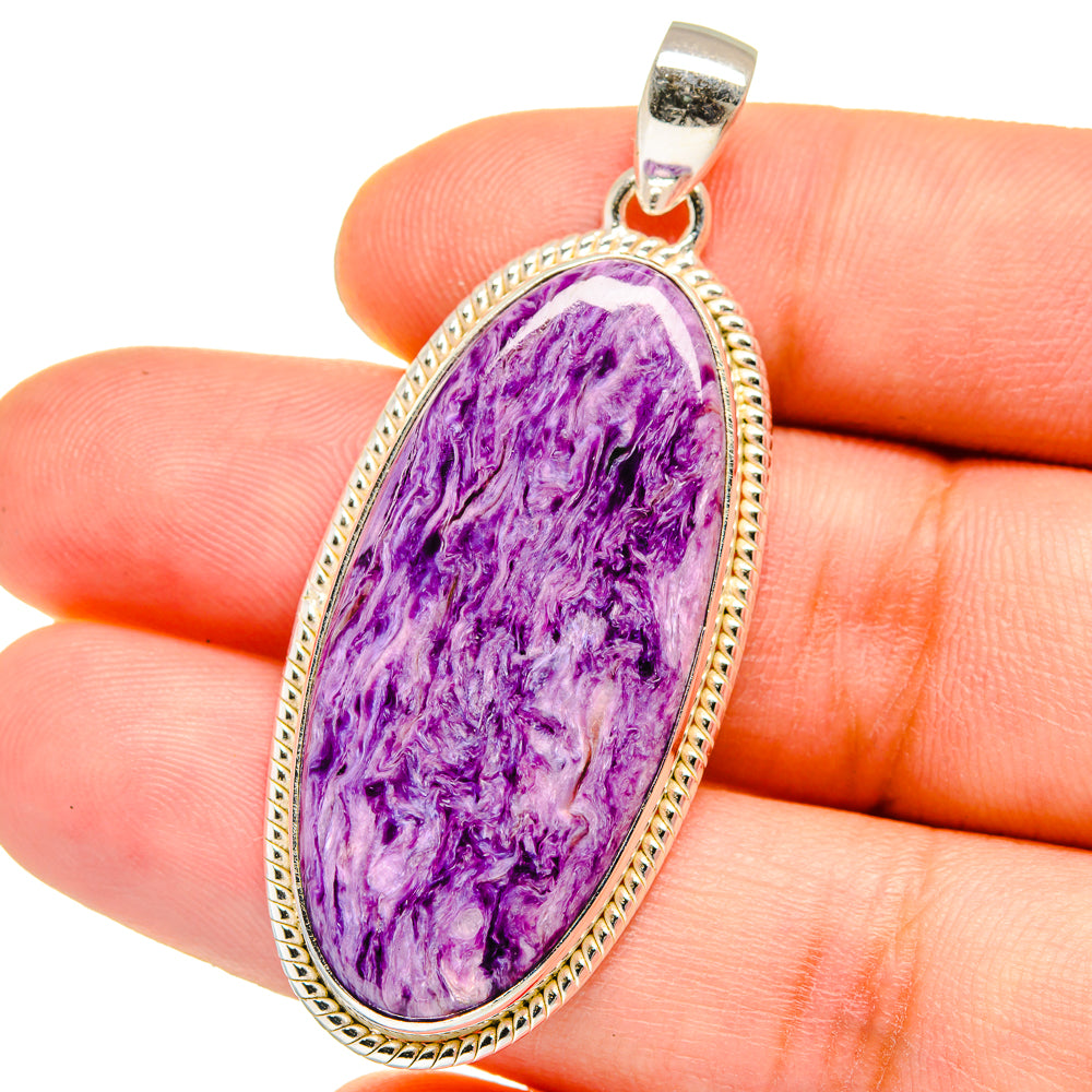 Charoite Pendants handcrafted by Anasilvercos - PD15435