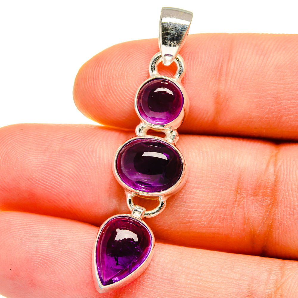 Amethyst Pendants handcrafted by Anasilvercos - PD15437