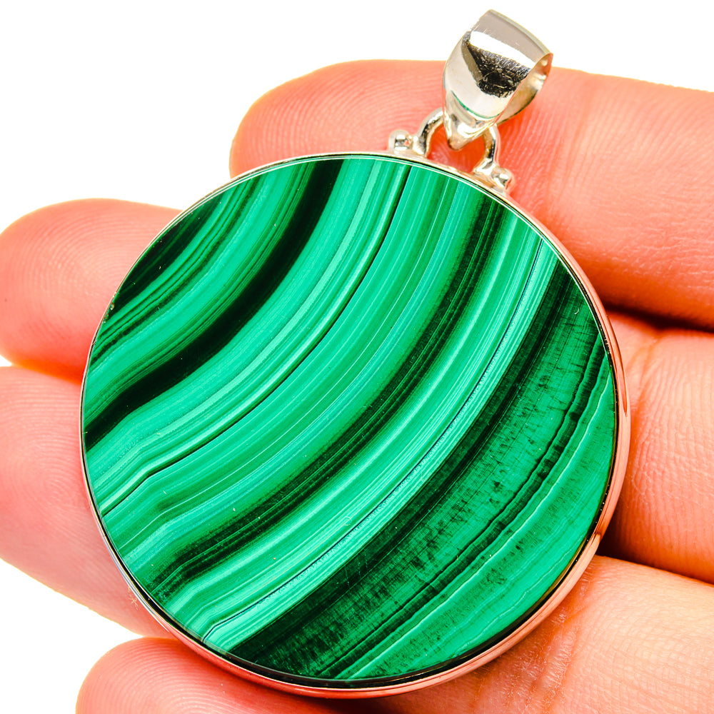 Malachite Pendants handcrafted by Anasilvercos - PD15481