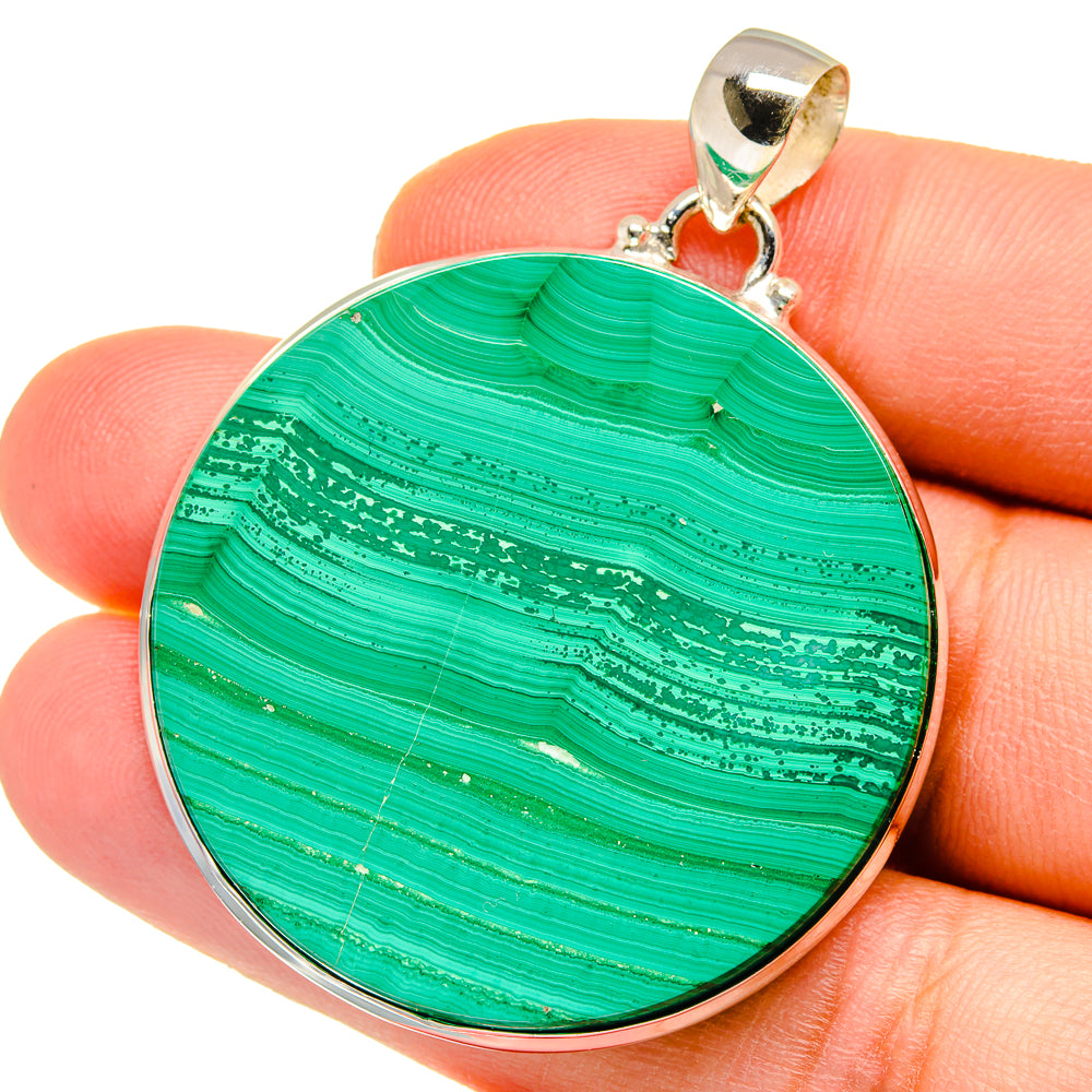 Malachite Pendants handcrafted by Anasilvercos - PD15482