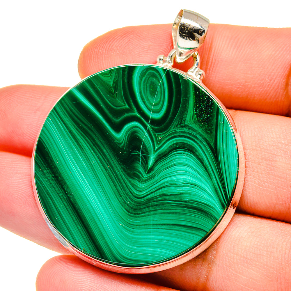 Malachite Pendants handcrafted by Anasilvercos - PD15484