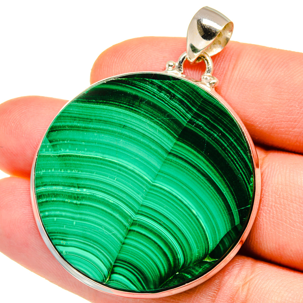 Malachite Pendants handcrafted by Anasilvercos - PD15485