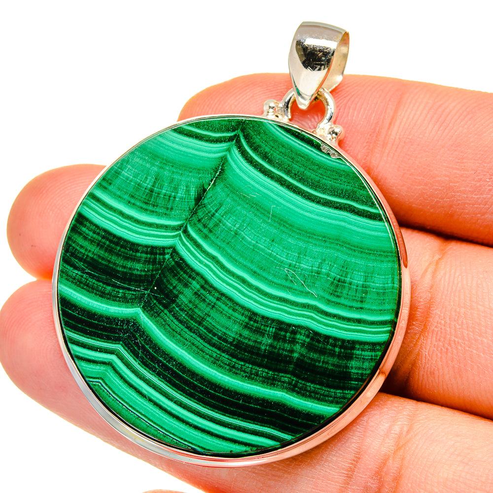 Malachite Pendants handcrafted by Anasilvercos - PD15488