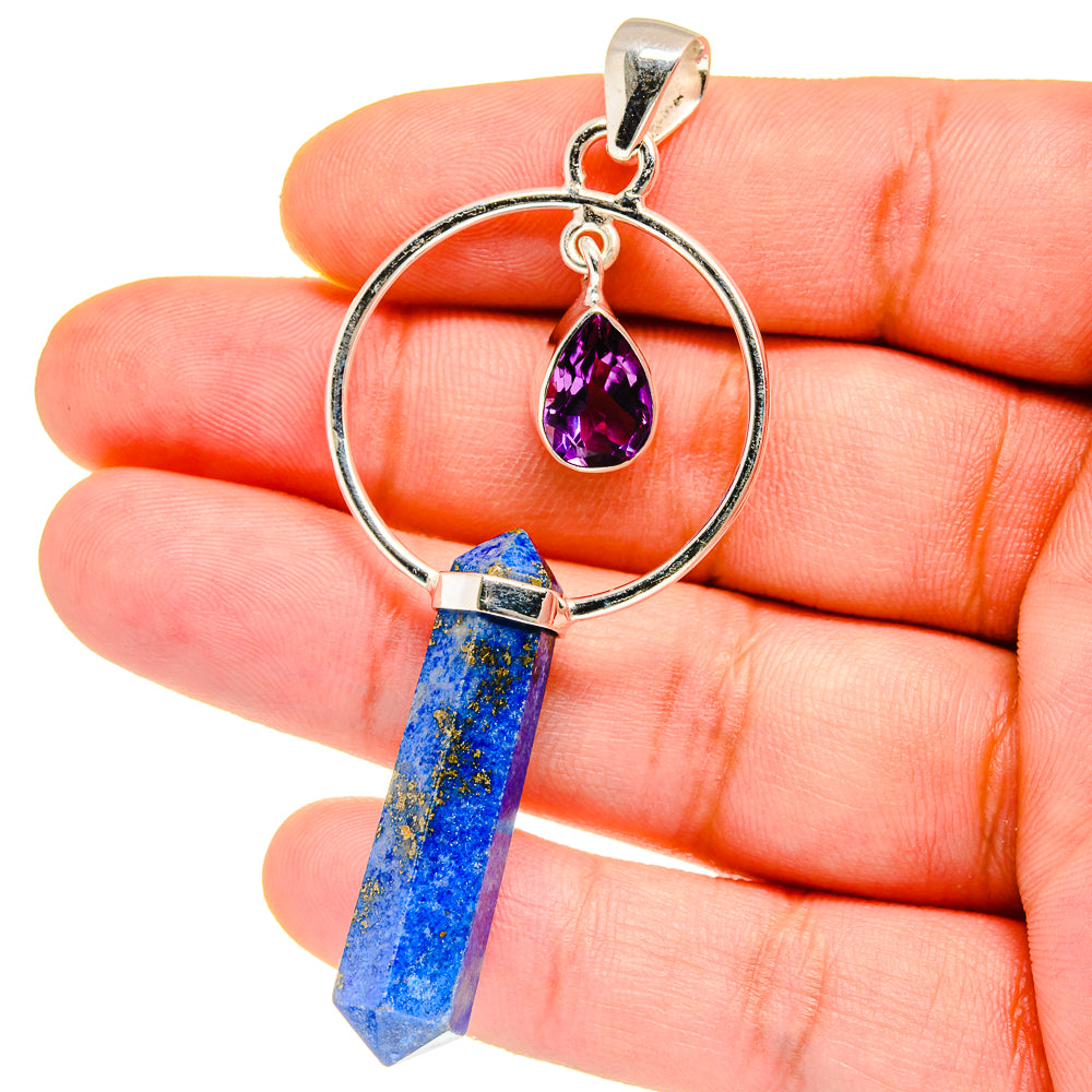 Lapis Lazuli Pendants handcrafted by Anasilvercos - PD15500