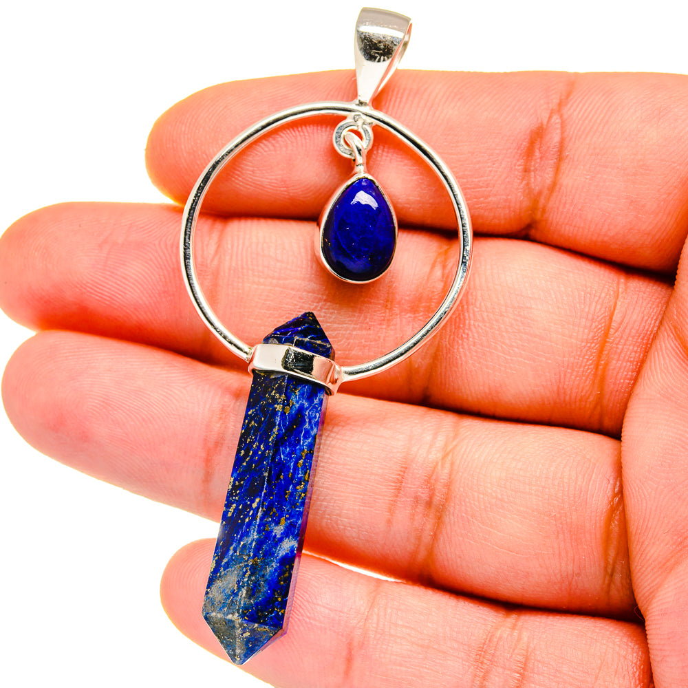 Lapis Lazuli Pendants handcrafted by Anasilvercos - PD15501