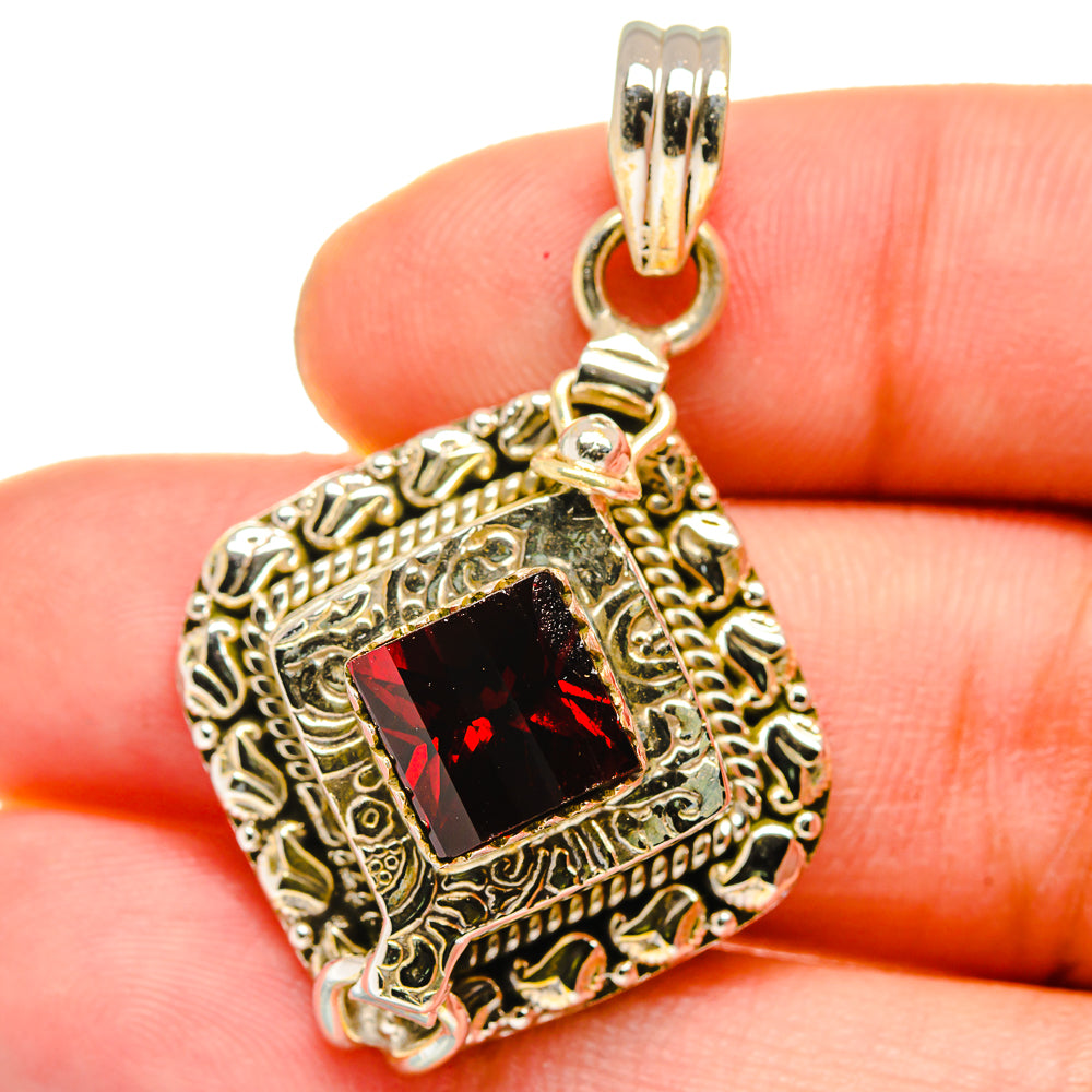 Garnet Pendants handcrafted by Anasilvercos - PD15508