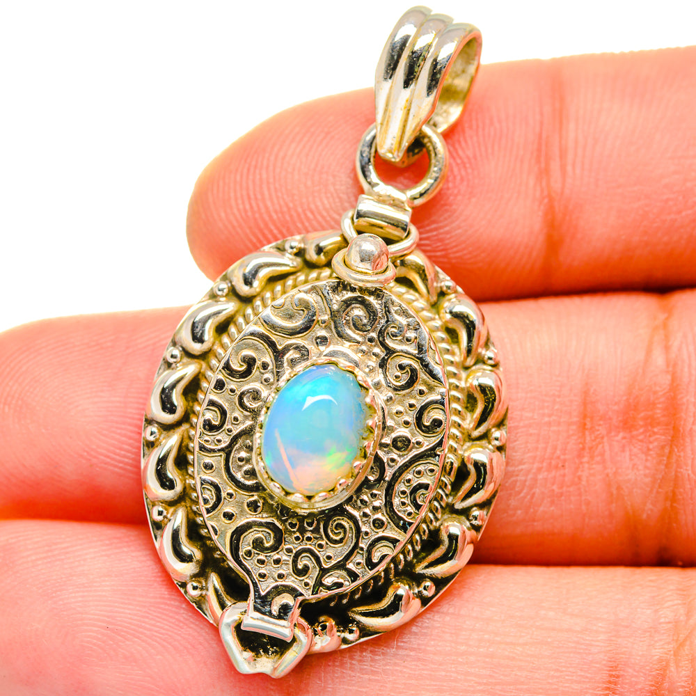 Ethiopian Opal Pendants handcrafted by Anasilvercos - PD15511