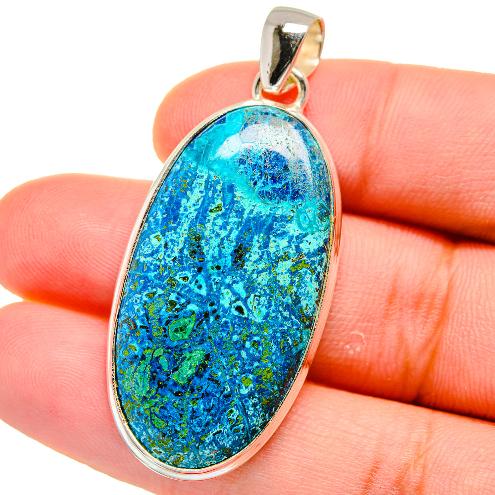 Chrysocolla Pendants handcrafted by Anasilvercos - PD15524