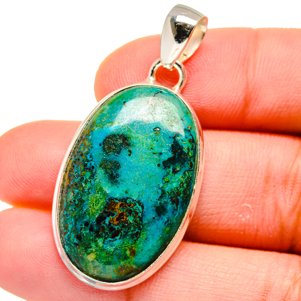 Chrysocolla Pendants handcrafted by Anasilvercos - PD15525
