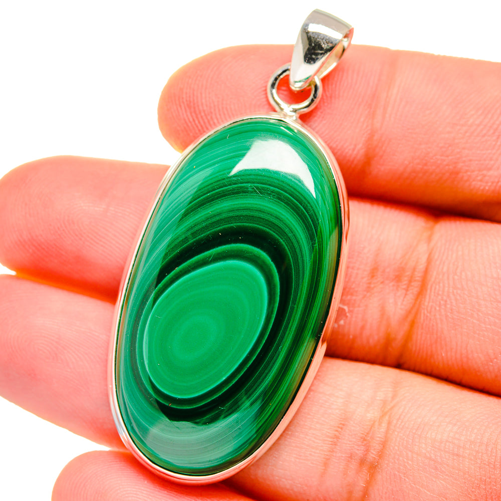 Malachite Pendants handcrafted by Anasilvercos - PD15529