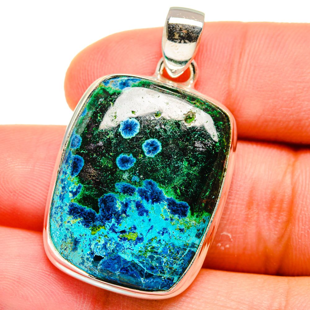 Chrysocolla Pendants handcrafted by Anasilvercos - PD15534