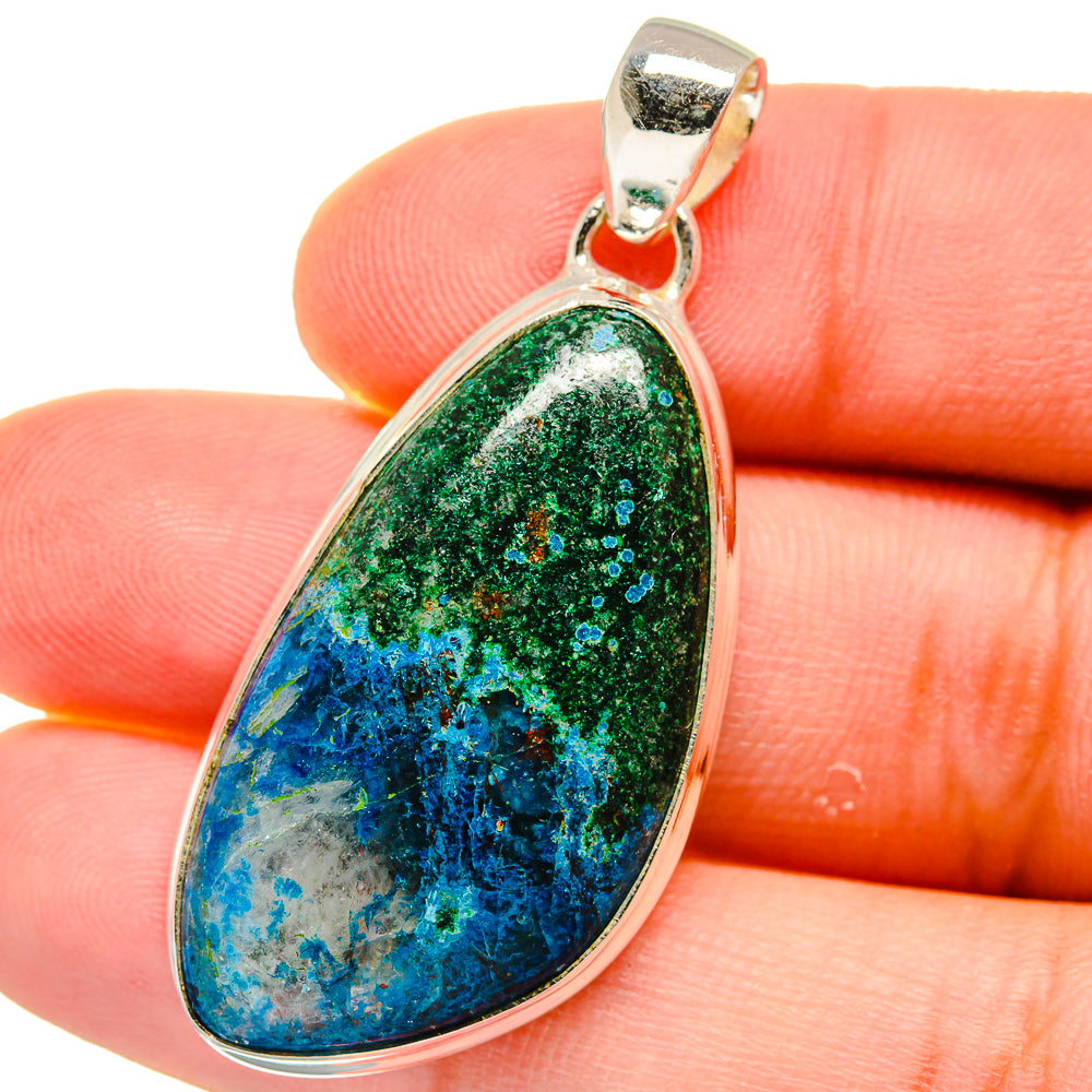 Chrysocolla Pendants handcrafted by Anasilvercos - PD15538