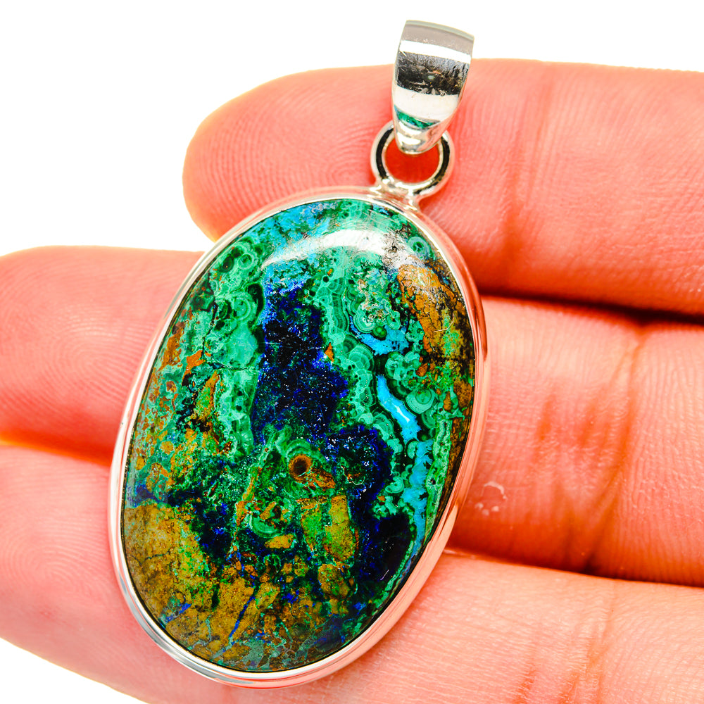 Chrysocolla Pendants handcrafted by Anasilvercos - PD15539