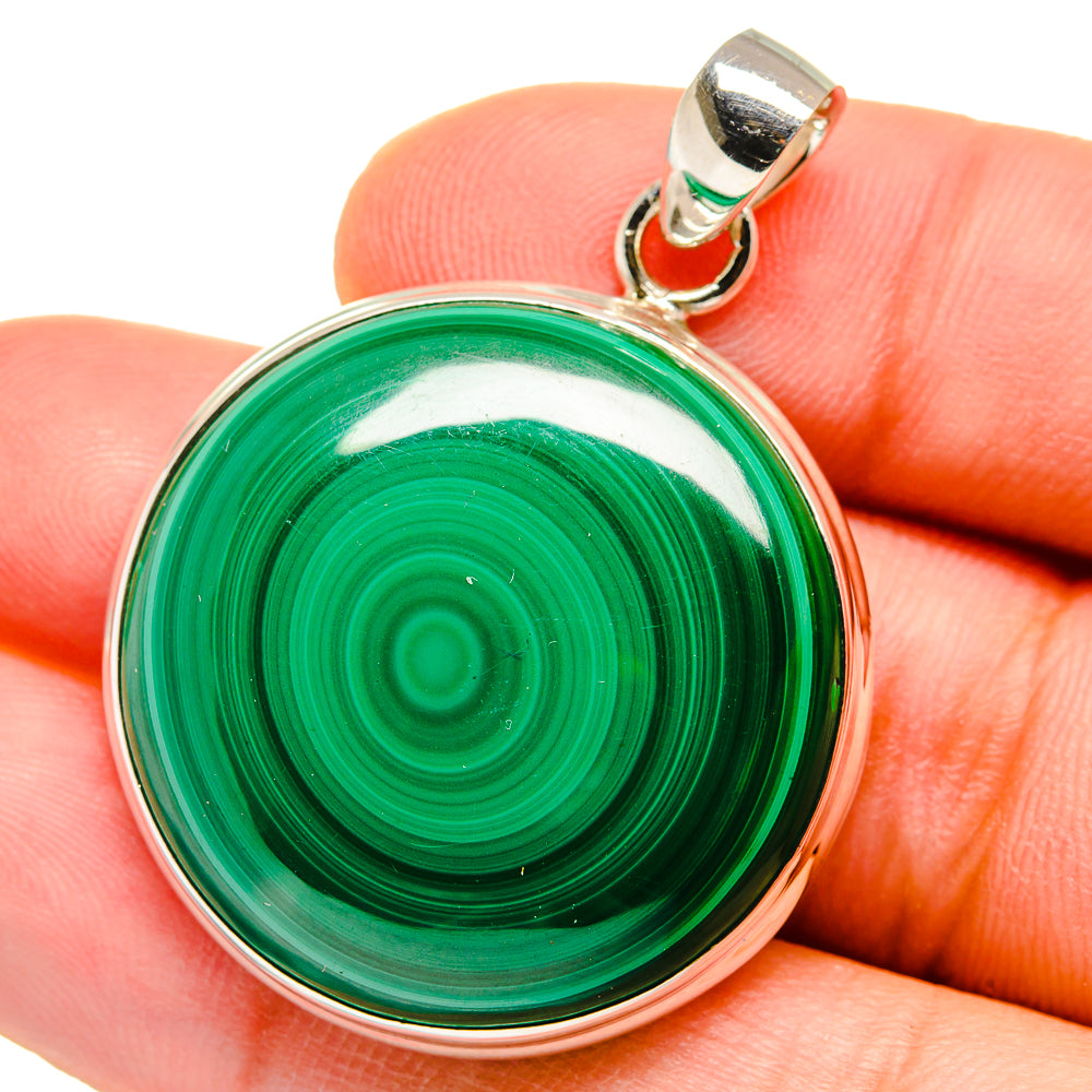 Malachite Pendants handcrafted by Anasilvercos - PD15540