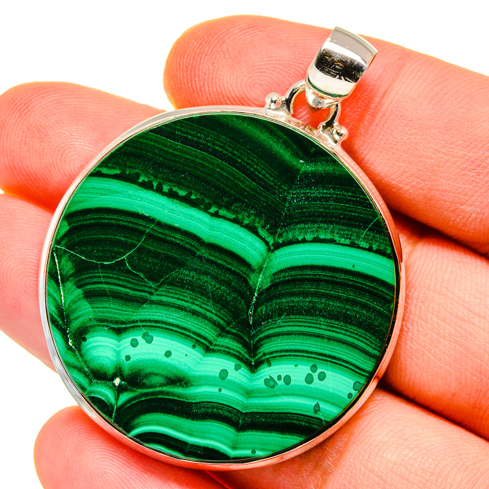 Malachite Pendants handcrafted by Anasilvercos - PD15542