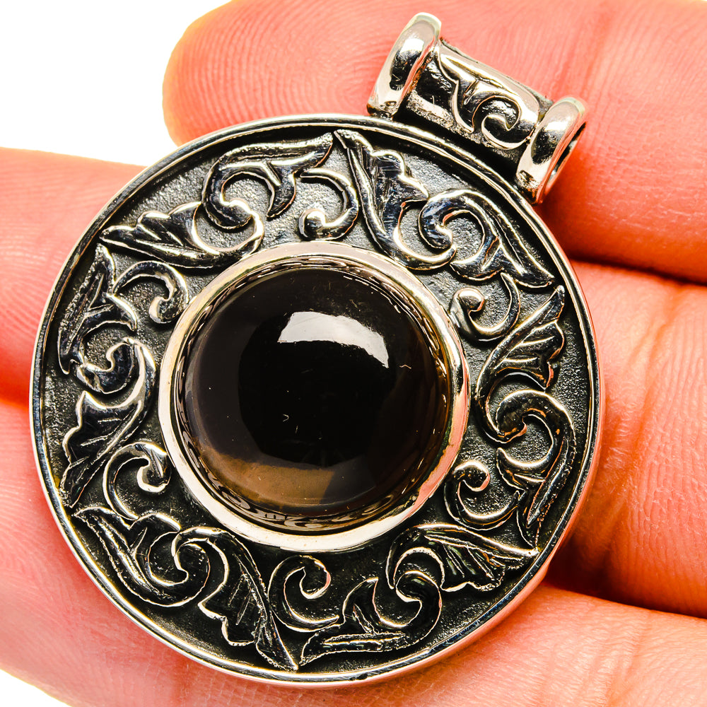 Smoky Quartz Pendants handcrafted by Anasilvercos - PD15554