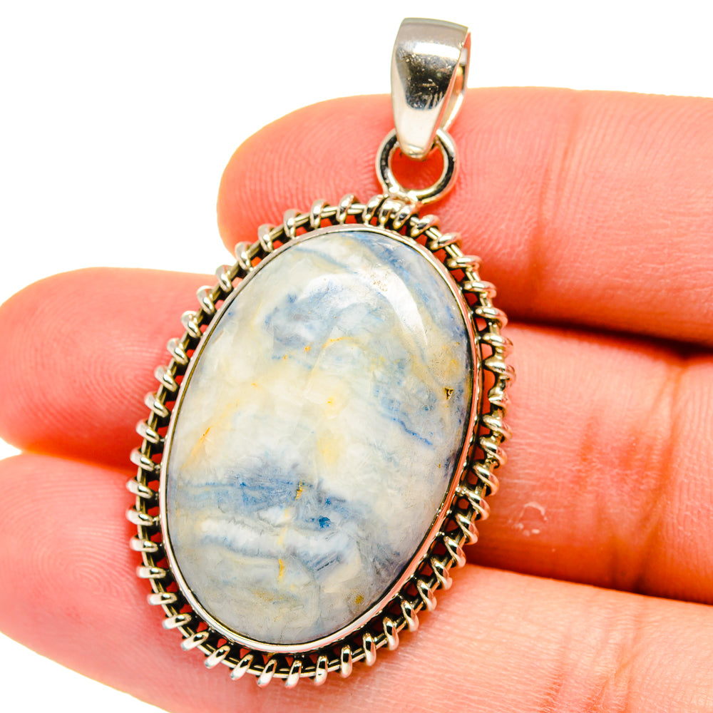 Blue Scheelite Pendants handcrafted by Anasilvercos - PD15570
