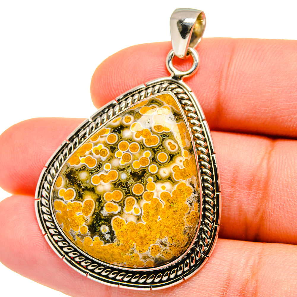 Ocean Jasper Pendants handcrafted by Anasilvercos - PD15573