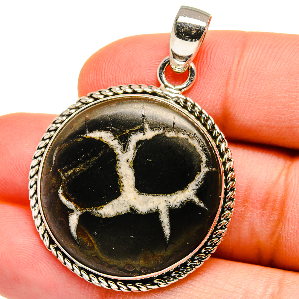 Septarian Geode Pendants handcrafted by Anasilvercos - PD15596