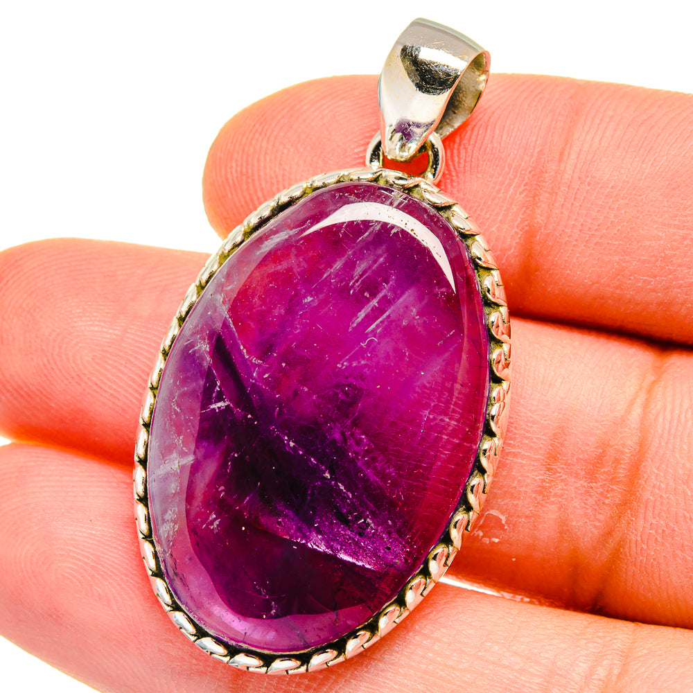 Chevron Amethyst Pendants handcrafted by Anasilvercos - PD15603