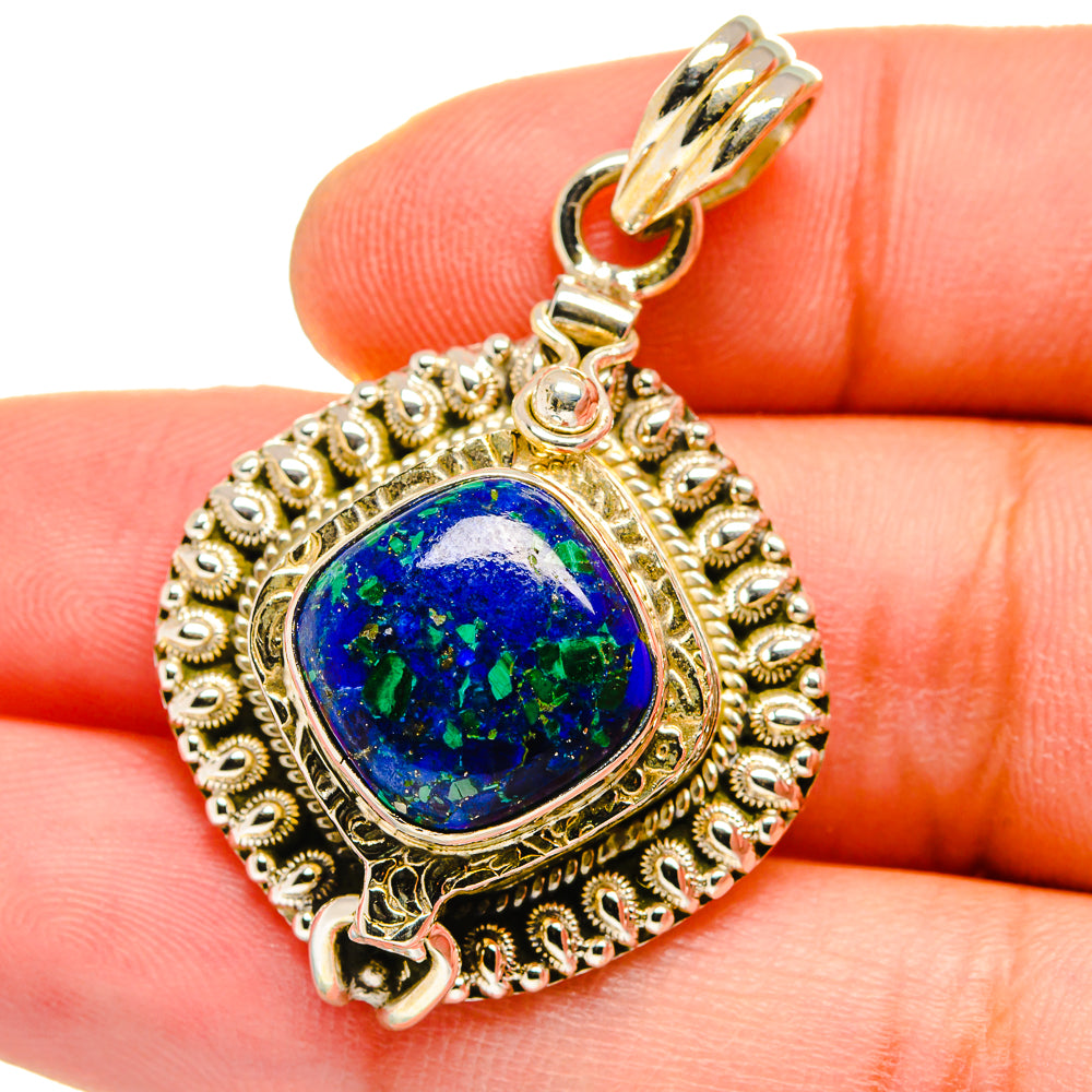 Azurite Pendants handcrafted by Anasilvercos - PD15610