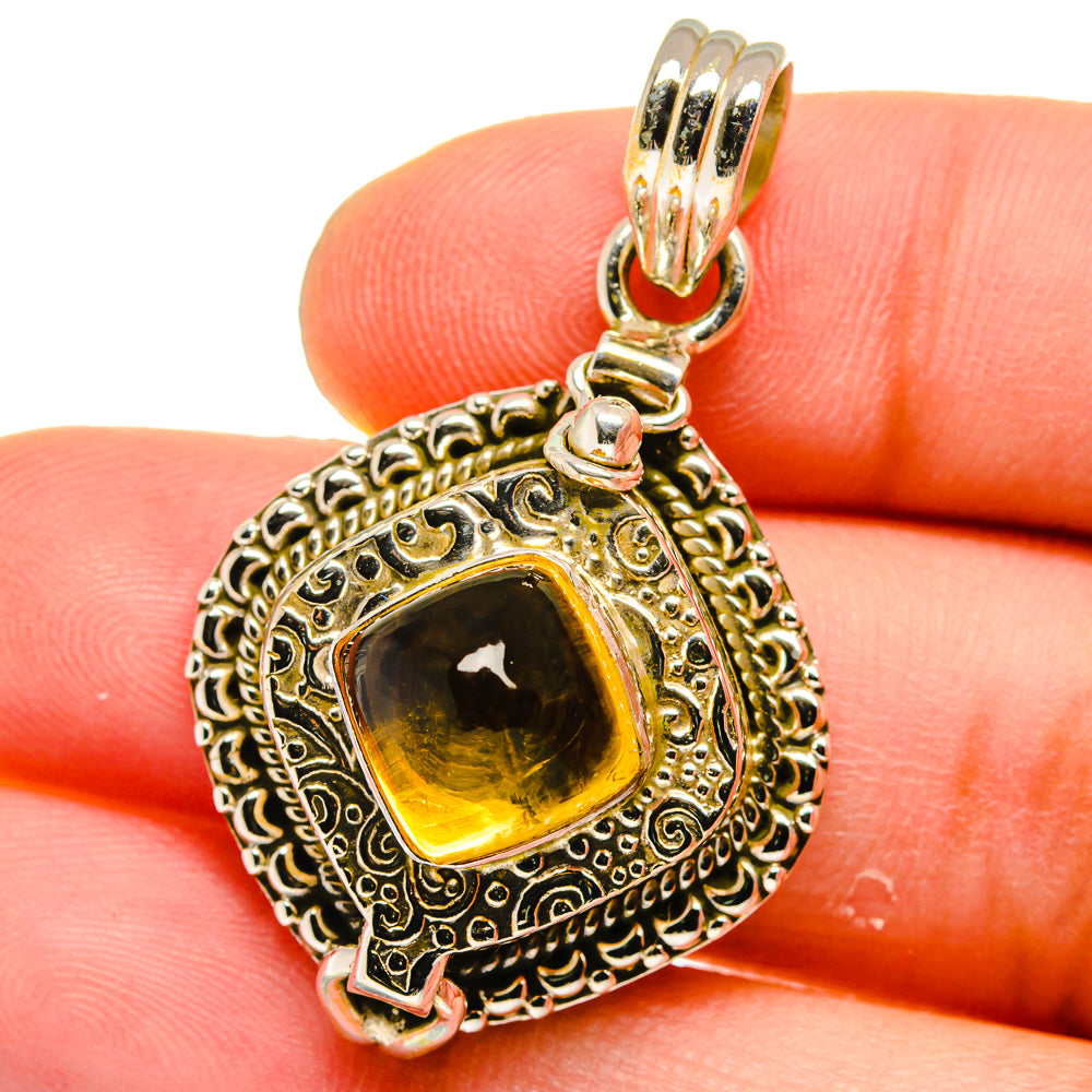 Citrine Pendants handcrafted by Anasilvercos - PD15619