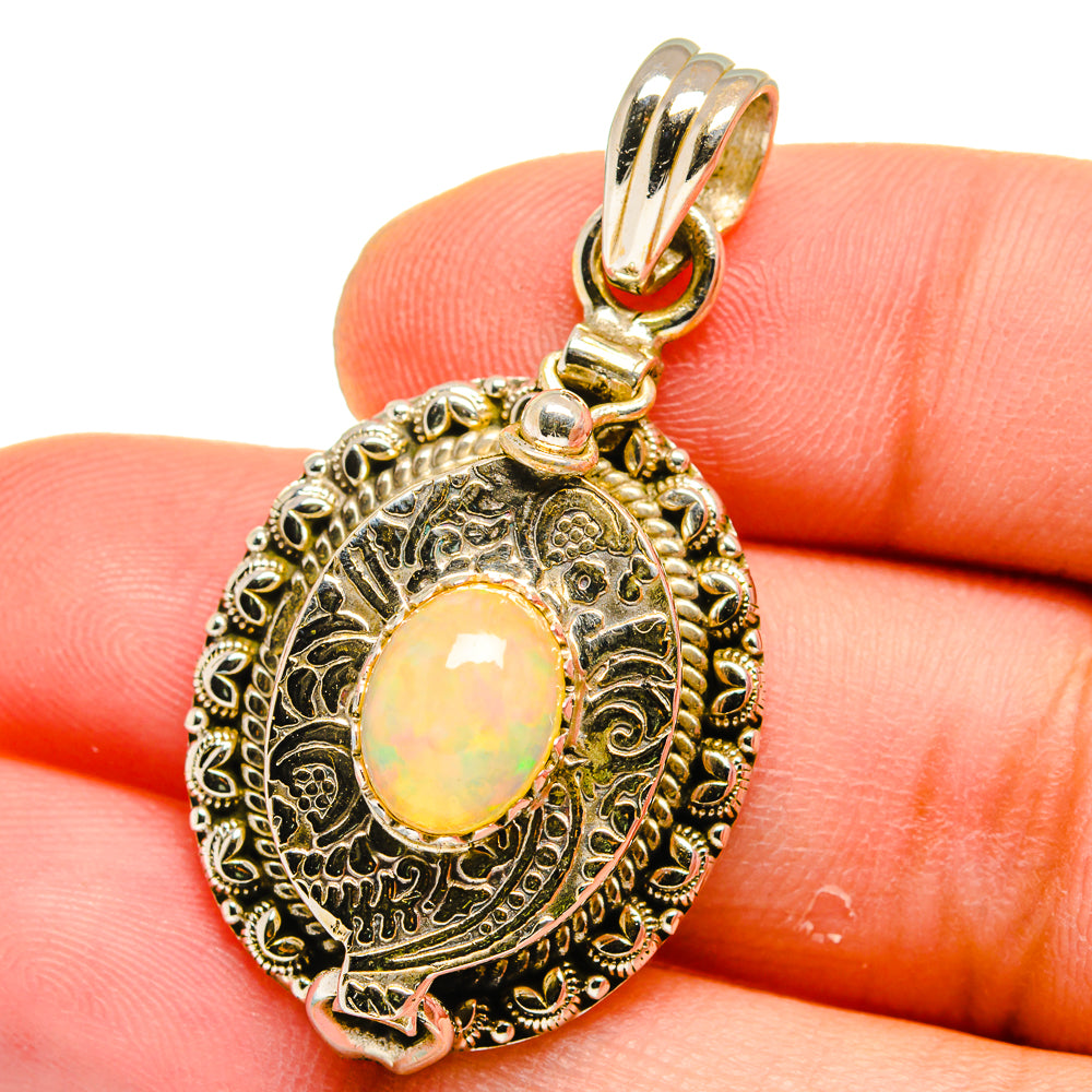 Ethiopian Opal Pendants handcrafted by Anasilvercos - PD15625