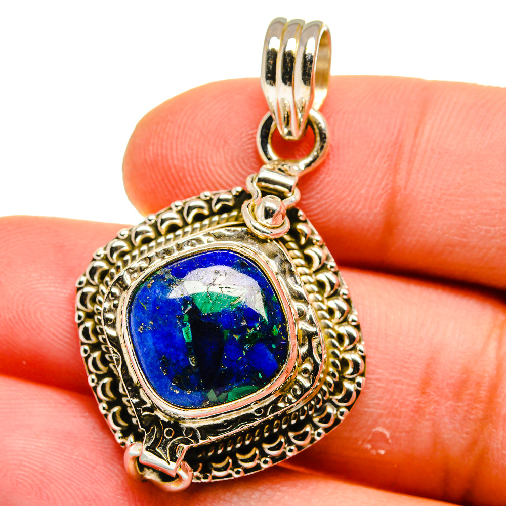 Azurite Pendants handcrafted by Anasilvercos - PD15626